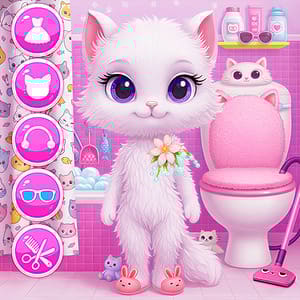 Cute Cat Care And Babyshower