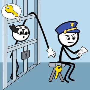 Thief Puzzle: to pass a level