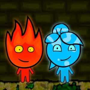 Firegirl And Waterboy In The Forest Temple